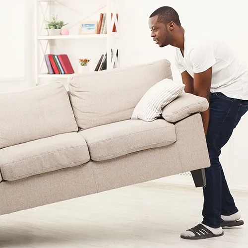 Moving sofa | Howard-Carpenter Floor Covering