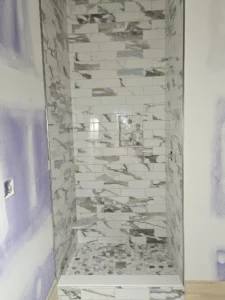 Bathroom tile wall | Howard-Carpenter Floor Covering