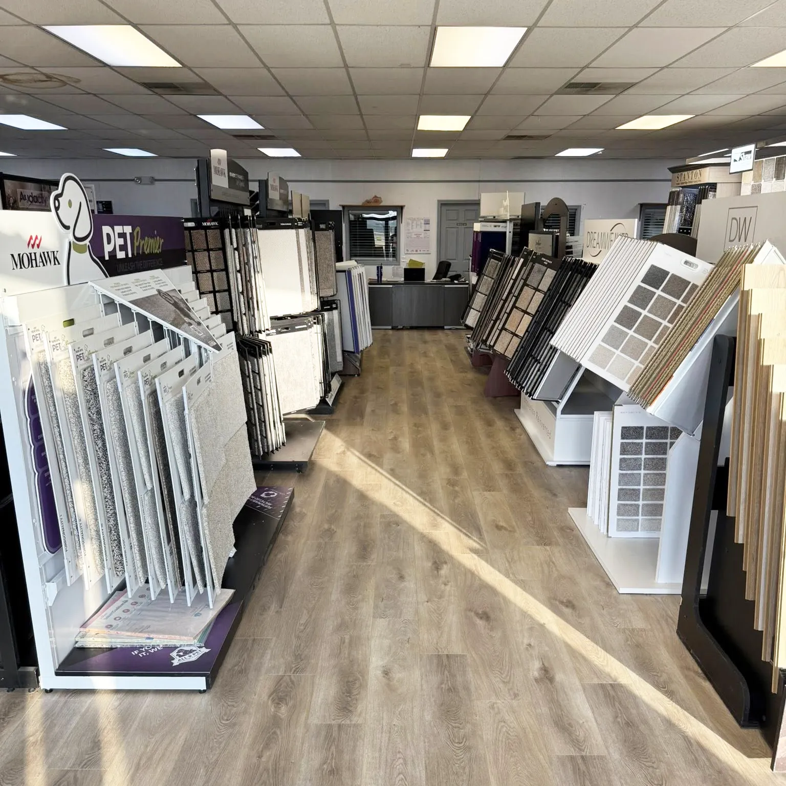 Interior photo of showroom | Howard-Carpenter Floor Covering