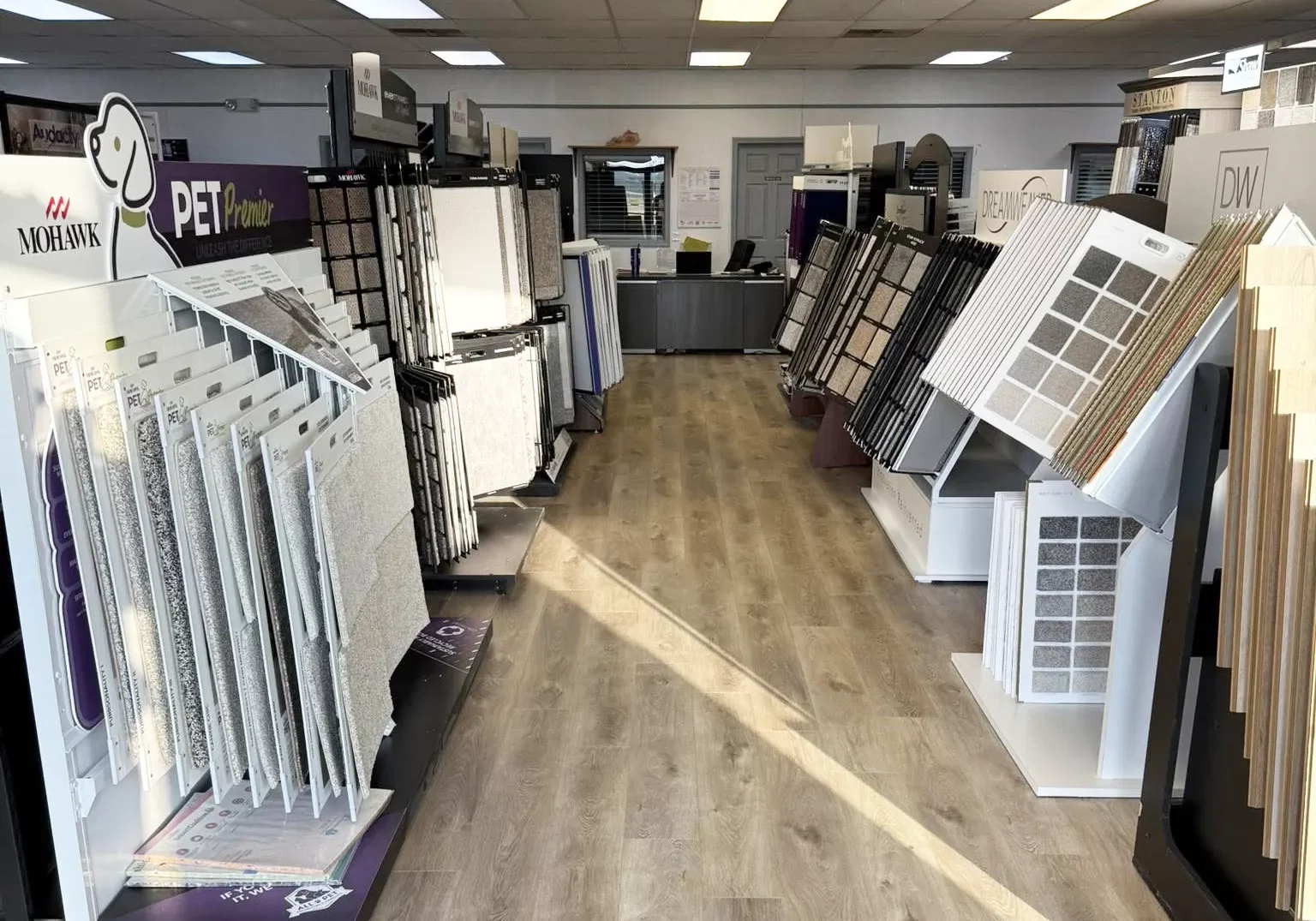 Interior photo of showroom | Howard-Carpenter Floor Covering